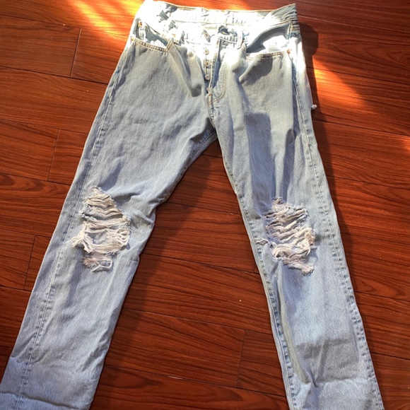 Levi custom ripped jeans vintage - Picture 2 of 6
